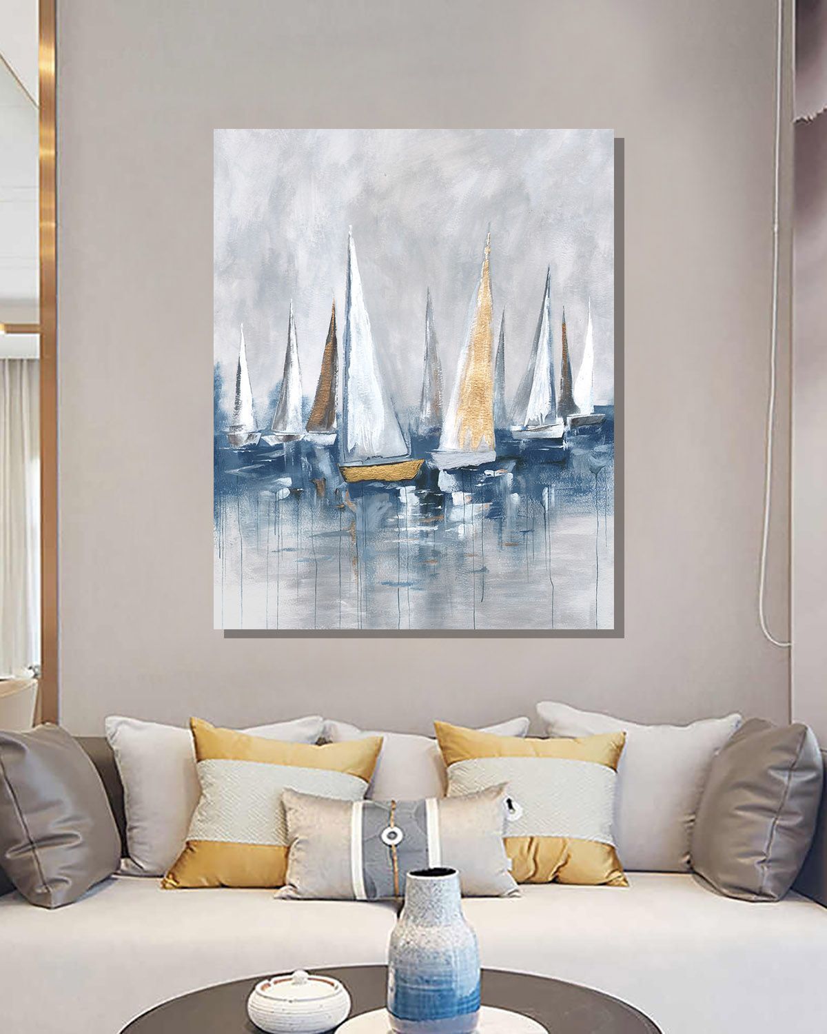 Интерьерная картина c "позолотой" PKS006