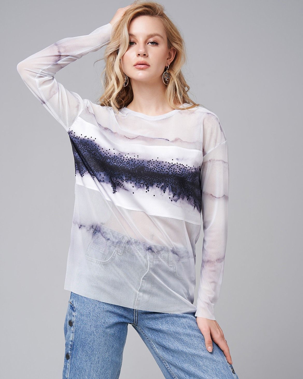 
Лонгслив из сетки 457.3.7