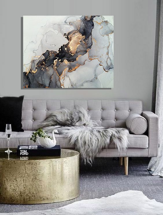 Интерьерная картина c "позолотой" PKS003